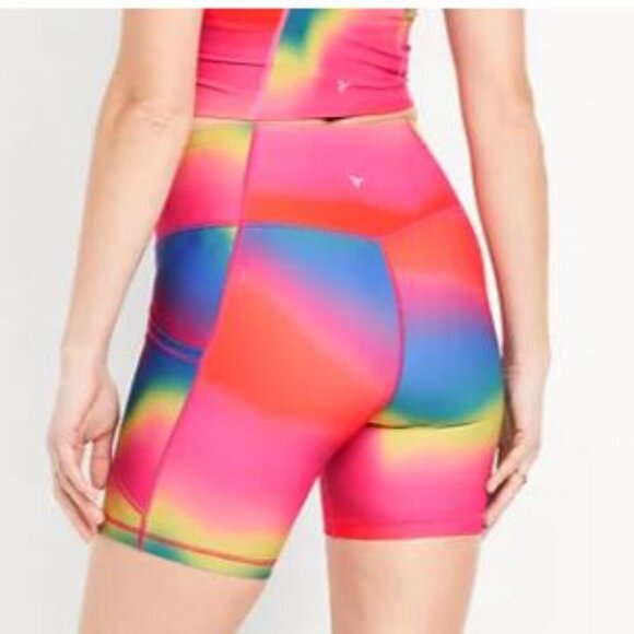 Old Navy High-waisted PowerSoft Pocket Bike shorts 6" szXL - Picture 4 of 7